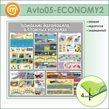Стенд «Вождение автомобиля в сложных условиях» (AV-05-ECONOMY2)
