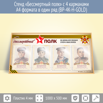 ����� ������������ ���� � 4 ��������� �4 ������� � ���� ��� (BP-4K-H-GOLD)