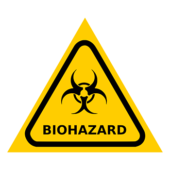 Знак «Карантин», Q13.5 (пленка, сторона 300 мм)