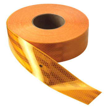 Светоотражающая алмазная лента 3M Scotchlight 983 для жестких бортов (тип В, ЖЕЛТАЯ, 50 мм х 50 м)